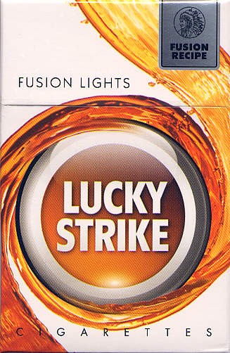 Lucky Strike Fusion Lights cigarettes hard box